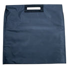 Back of a black weigh-in bag.