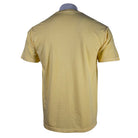 Back of a yellow t-shirt.