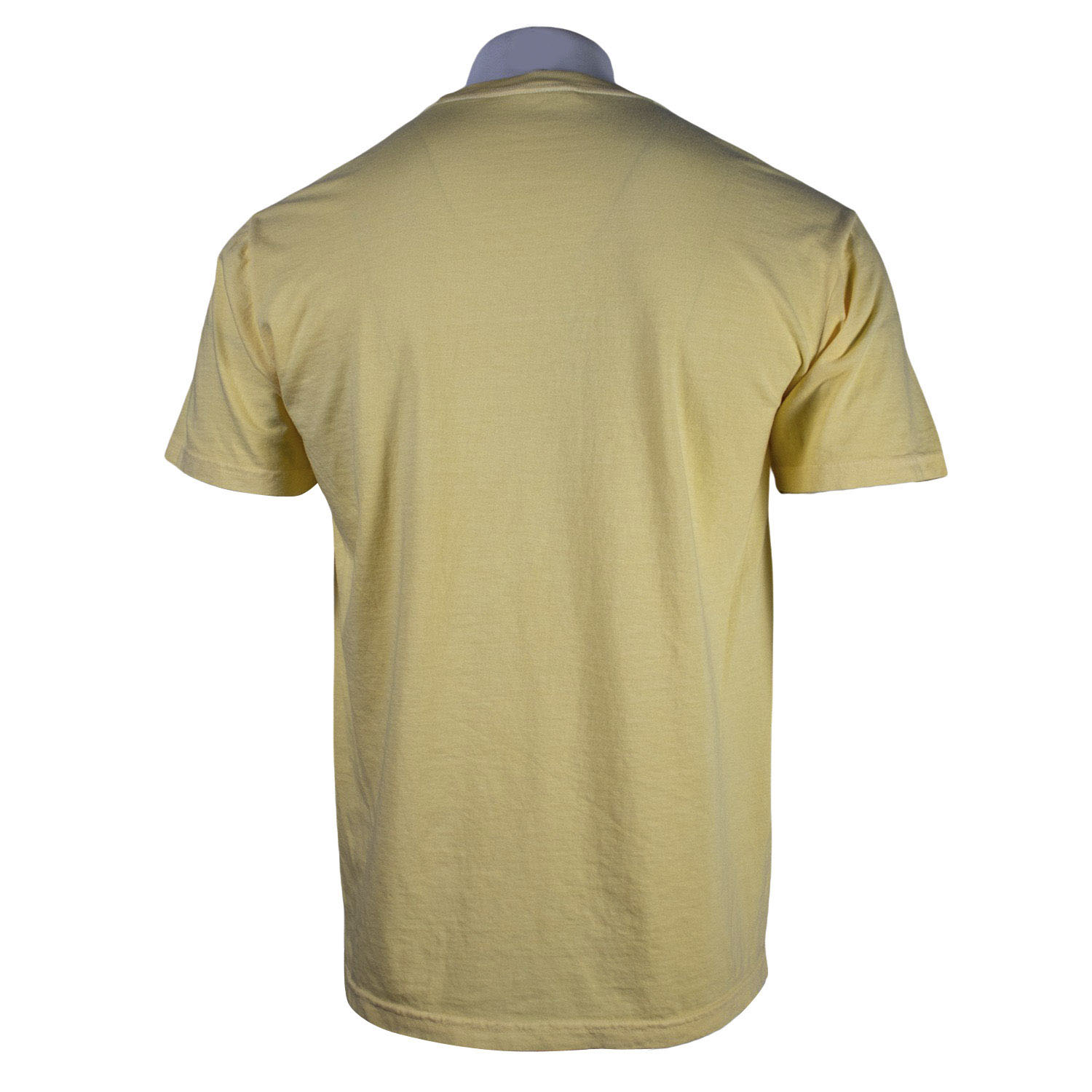 Back of a yellow t-shirt.