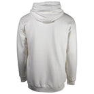Back of a white hoodie.